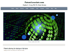 Tablet Screenshot of patentassociate.com